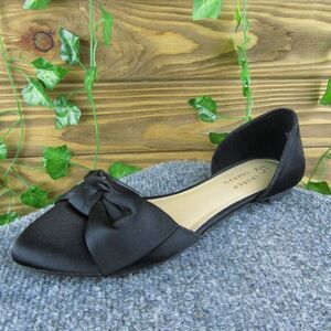 Lauren Conrad  Women Flat Shoes Size 6.5‎ Medium Black Fabric Slip On